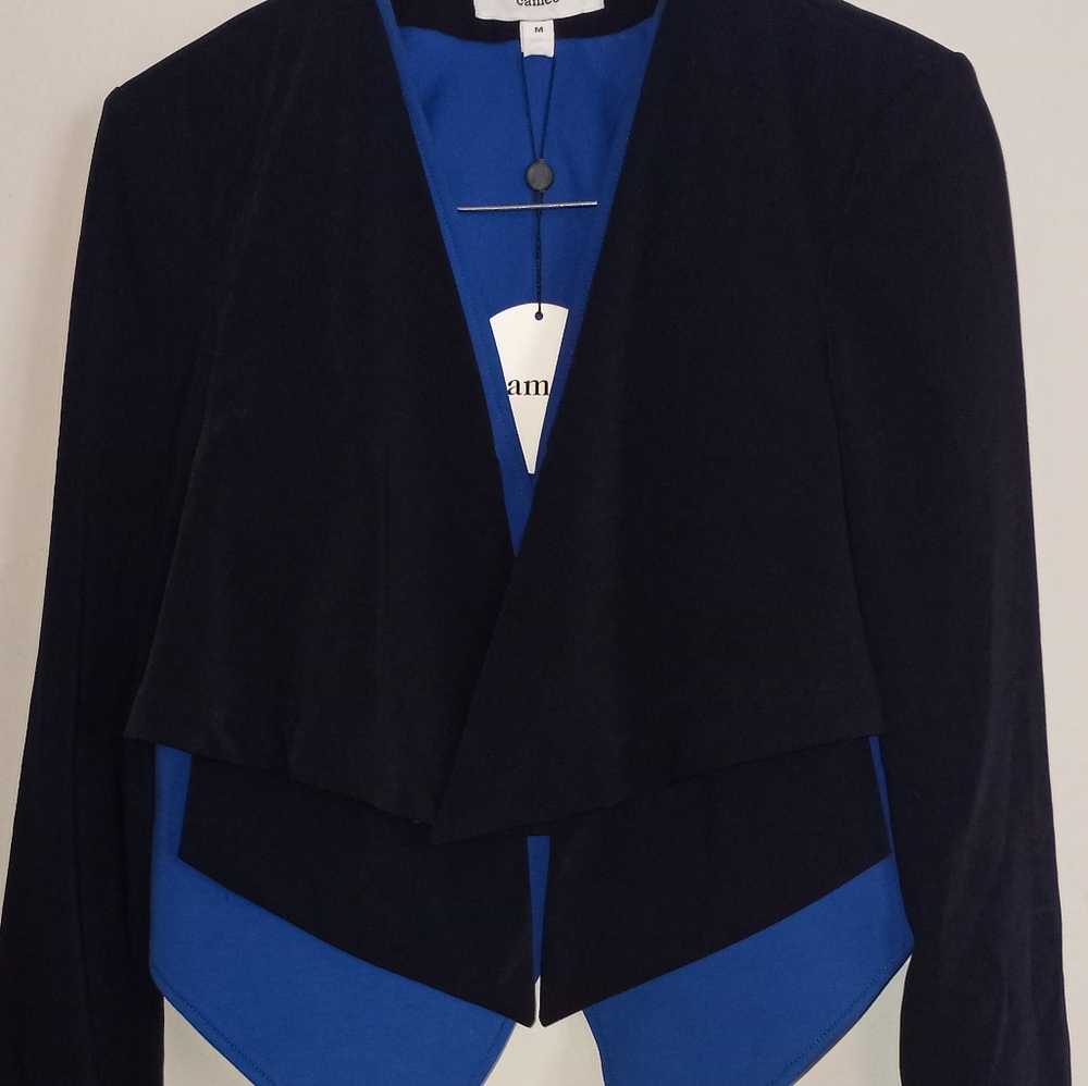 Cameo Women's Open Front Layered Blazer Size M